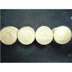 ROLL OF 40-1942 CANADA TOMBAC 5 CENTS BRASS WERE ONLY MADE IN 1942 AND 1943, BOOK VALUE IN VERY GOOD