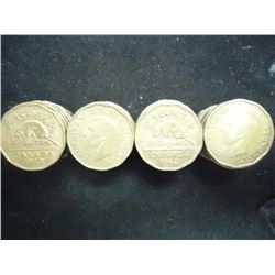 ROLL OF 40-1942 CANADA TOMBAC 5 CENTS BRASS WERE ONLY MADE IN 1942 AND 1943, BOOK VALUE IN VERY GOOD