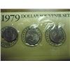 Image 2 : 1979 P/D/S SBA DOLLAR SOUVENIR SET ORIGINAL US MINT PACKAGING