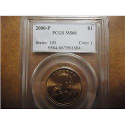 2000-P SACAGAWEA DOLLAR PCGS MS66