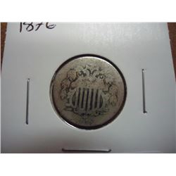 1876 SHIELD NICKEL
