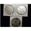Image 1 : 1922-D & S PEACE SILVER DOLLARS & 5-MERCURY DIMES