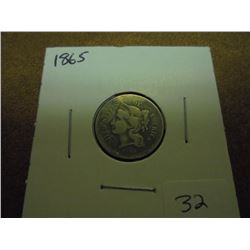 1865 THREE CENT PIECE (NICKEL)