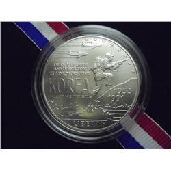 1991-D KOREAN WAR UNC SILVER DOLLAR ORIGINAL US MINT PACKAGING
