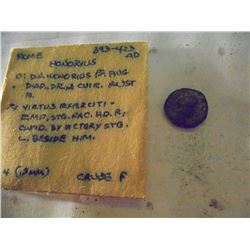 393-423 A.D. HONORIUS ANCIENT COIN