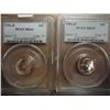 Image 1 : 1981-P & D ROOSEVELT DIMES BOTH PCGS'S 1981-P IS MS64 AND 1981-D IS MS65