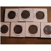 Image 1 : 1910,11,12,17,18,19 & 20 CANADA LARGE CENTS