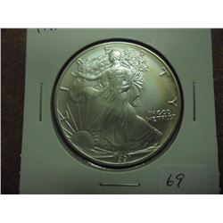 1991 AMERICAN SILVER EAGLE UNC
