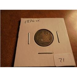 1876-CC SEATED LIBERTY DIME