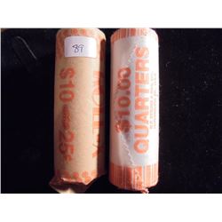2-$10 ROLLS OF 1999 P & D NEW JERSEY QUARTERS UNC