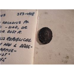 383-408 A.D. ARCADIUS ANCIENT COIN XF