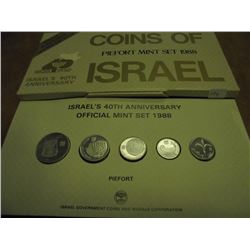 1988 ISRAEL PIEFORT MINT SET ORIGINAL MINT PACKAGE