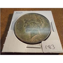 1922 PEACE SILVER DOLLAR
