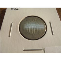 1866 SHIELD NICKEL