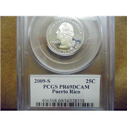 2009-S PUERTO RICO QUARTER PCGS PR69 DCAM