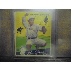 1934 SERIES GOUDEY BIG LEAGUE #64 FRANK GRUBE BASEBALL CARD