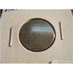 1867 SHIELD NICKEL