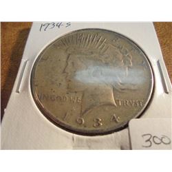 1934-S PEACE SILVER DOLLAR KEY DATE