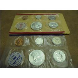 1960 SILVER US MINT SET (UNC) P/D (WITH ENVELOPE)