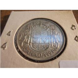 1949 CANADA SILVER 50 CENTS