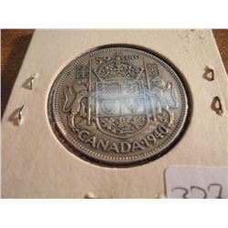 1940 CANADA SILVER 50 CENTS