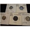 Image 1 : 1908,16,21,35 & 42 GREAT BRITAIN SILVER 3 PENCE