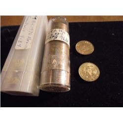 2 ROLLS OF 1976 MEXICO 5 CENTAVOS ROLL OF 40-EF-AU AND ROLL OF 47-BU