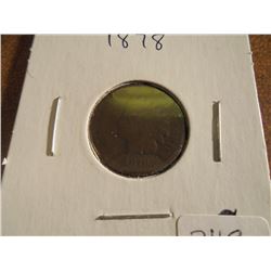 1878 INDIAN HEAD CENT (SEMI-KEY)