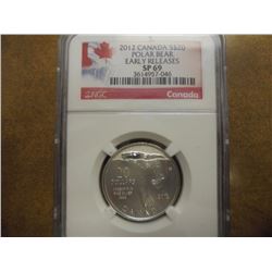 2012 CANADA SILVER $20 POLAR BEAR NGC SP69 EARLY RELEASES