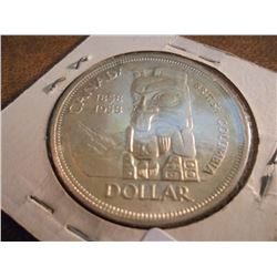 1958 CANADA TOTEM SILVER DOLLAR