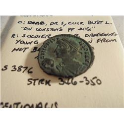 337-350 A.D. CONSTANS ANCIENT COIN EXTRA FINE