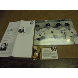 8X12 SIGNED PHOTO MANTLE, DIMAGGIO & MARTIN CFA CERTIFIED