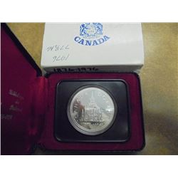 1976 CANADA PARLIMENT SILVER DOLLAR PROOF .3750 OZ. ASW, ORIGINAL ROYAL CANADIAN MINT PACKAGING