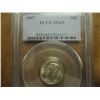 Image 1 : 1957 SILVER ROOSEVELT DIME PCGS MS65