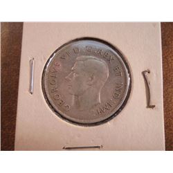 1945 CANADA SILVER 50 CENTS
