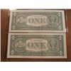 Image 2 : 2-2003-A $1 FRN'S LOW CONSECUTIVE SERIAL 'S UNC SERIAL NUMBERS ARE:G00003723H-G00003724H