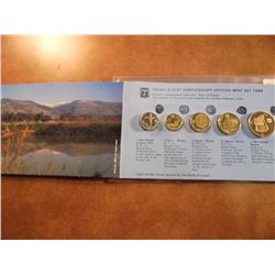 1989 ISRAEL 41ST ANNIVERSARY OFFICIAL MINT SET PIEFORT "DOUBLE THICKNESS", ORIGINAL MINT PACKAGING