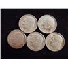 Image 1 : 5 ASSORTED SILVER ROOSEVELT DIMES