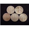 Image 2 : 5 ASSORTED SILVER ROOSEVELT DIMES