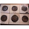 Image 1 : 1911,12,17,18,19 & 1920 CANADA LARGE CENTS