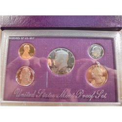 1990 US PROOF SET (WITH BOX)
