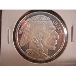 1 TROY OZ .999 FINE SILVER ROUND "BUFFALO"