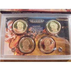 2010 PRESIDENTIAL DOLLAR PROOF SET WITH BOX