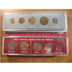 1983 & 1985 ISRAEL OFFICIAL UNC SETS ORIGINAL MINT PACKAGING