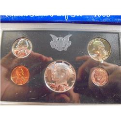 1968 US PROOF SET WITH BOX, 40% SILVER JFK HALF