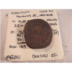 1028-1034 A.D. BYZANTINE ROMANUS III ANCIENT COIN EXTRA FINE