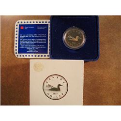 1987 CANADA SPECIAL PROOF LOON DOLLAR ORIGINAL ROYAL CANADIAN MINT PACKAGING