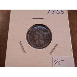 1865 THREE CENT PIECE (NICKEL)