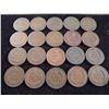 Image 2 : 20 ASSORTED INDIAN HEAD CENTS 1900'S