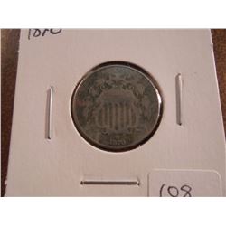 1870 SHIELD NICKEL